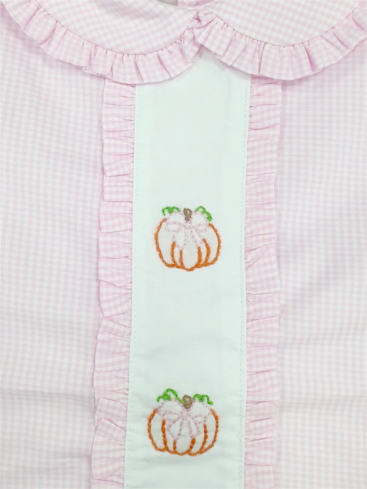 Preppy Pink Gingham Bow Pumpkin – Storybook Goods