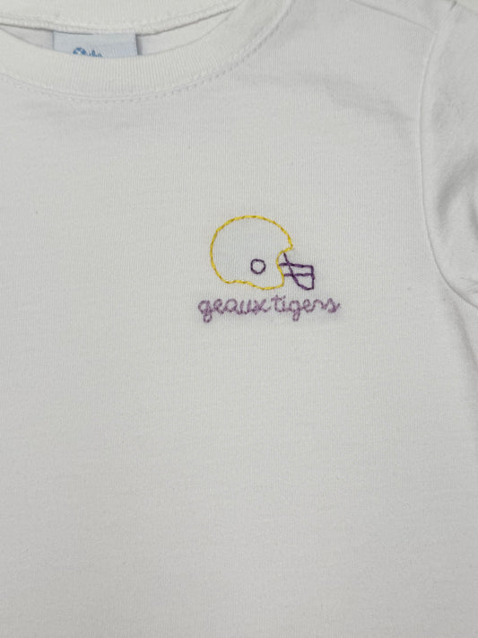 GEAUX TIGERS HELMET SHORT SET