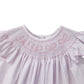 PINK BOWS SMOCKED DRESS