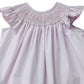 PINK BOWS SMOCKED DRESS