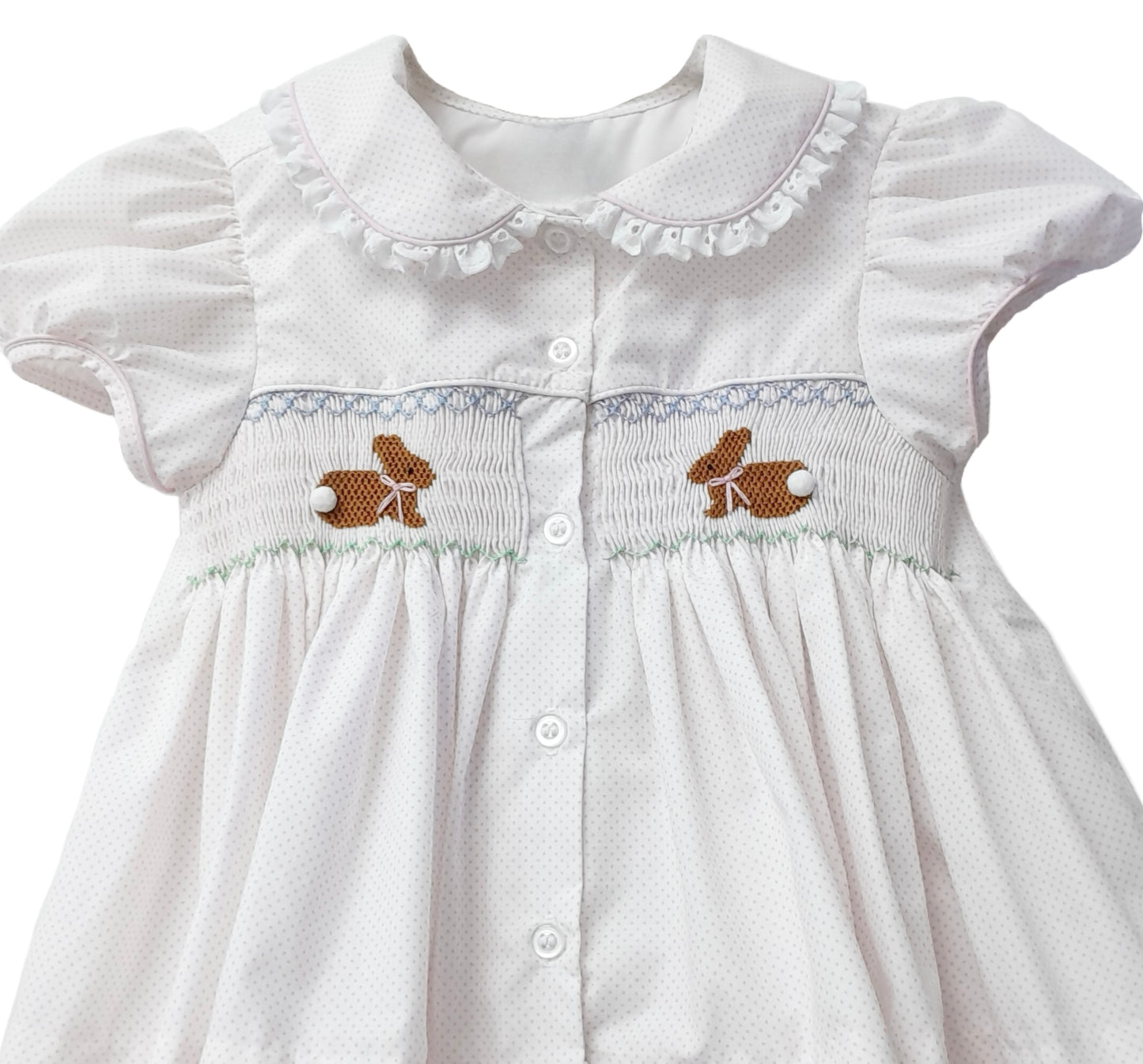 SMOCKED BUNNIES DRESS