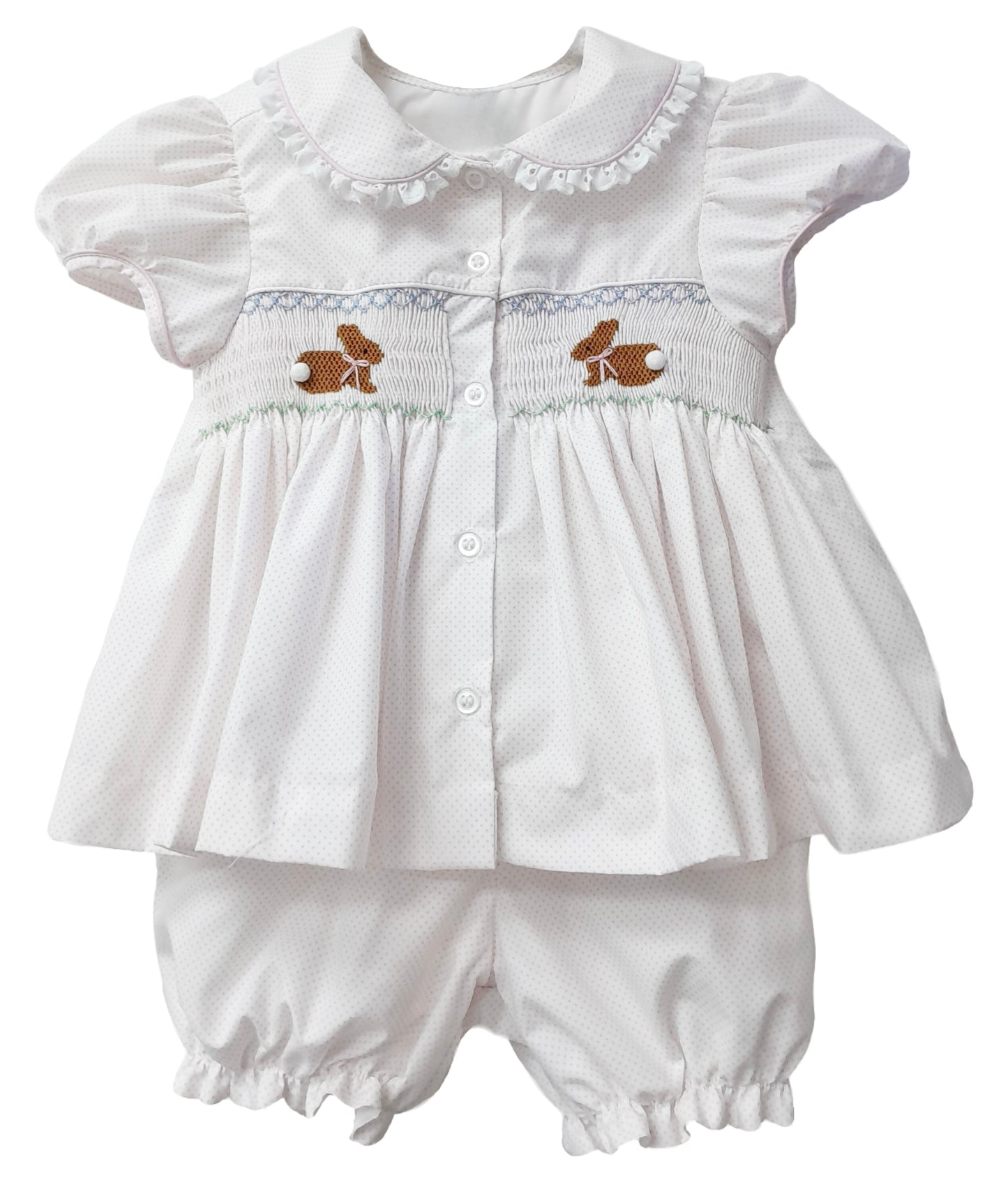 SMOCKED BUNNIES GIRL SET