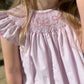 PINK BOWS SMOCKED DRESS