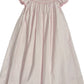 PINK BOWS SMOCKED DRESS