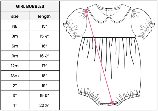 SMOCKED BUNNIES GIRL BUBBLE