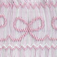 PINK BOWS SMOCKED BLOOMER SET