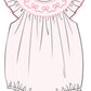 PINK BOWS SMOCKED BUBBLE