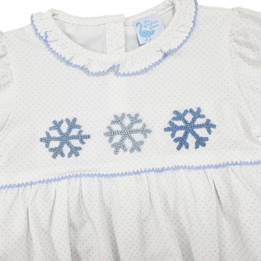 SNOWFLAKE FRENCH KNOT GIRL BUBBLE